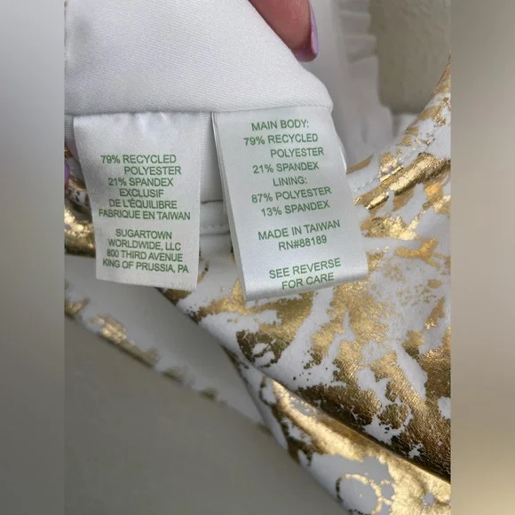 NWOT, Lilly Pulitzer UPF 50+ Luxletic Lindsay Sports Bra, Size XS - Picture 7 of 12